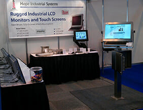 Hope Industrial's trade show booth at MACH 2012