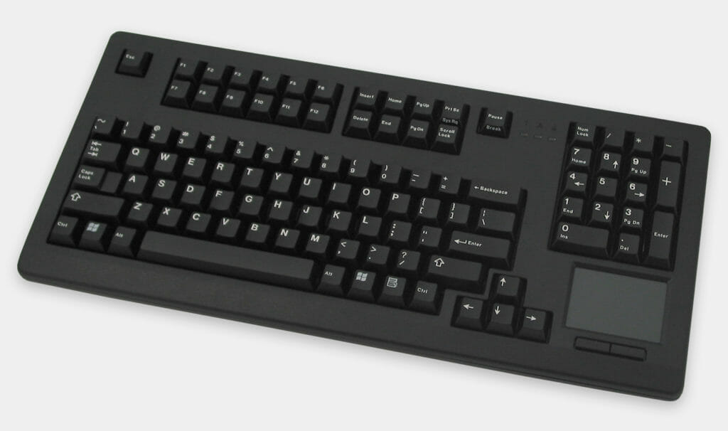 IP22 Standard Benchtop Keyboard with touchpad