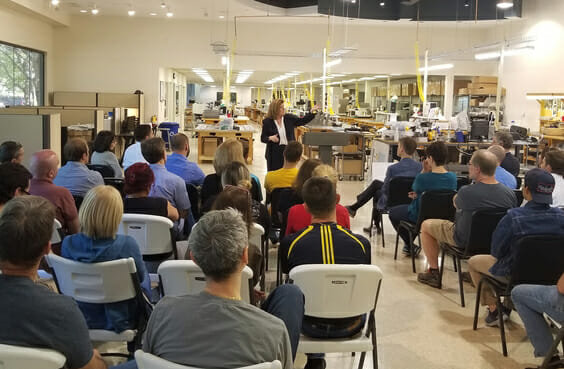 Town Hall Meeting with Karen Handel at Hope Industrial Systems