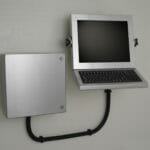 Wall Mounted Workstation with Industrial Enclosure for Thin Clients and Small PCs
