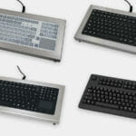 Industrial Benchtop Keyboard Options with Short or Full Travel Keypads and Integrated Pointing Device