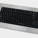 Industrial Panel Mount Keyboard with Rugged Full-Travel Keys and Touchpad