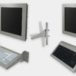 Industrial Wall Mount Keyboard Options, Folding and Fixed Mount Models