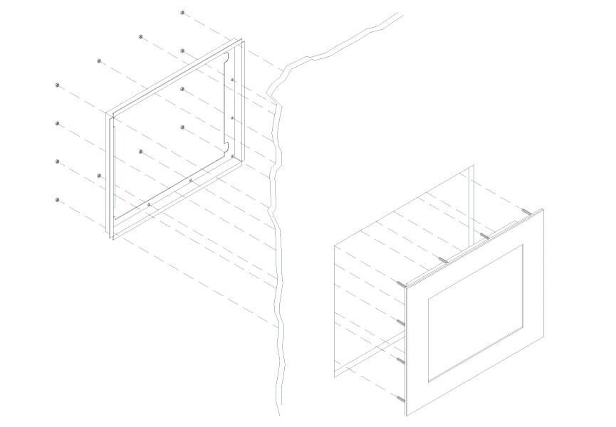 Panel Mount Monitor Mounting Diagram