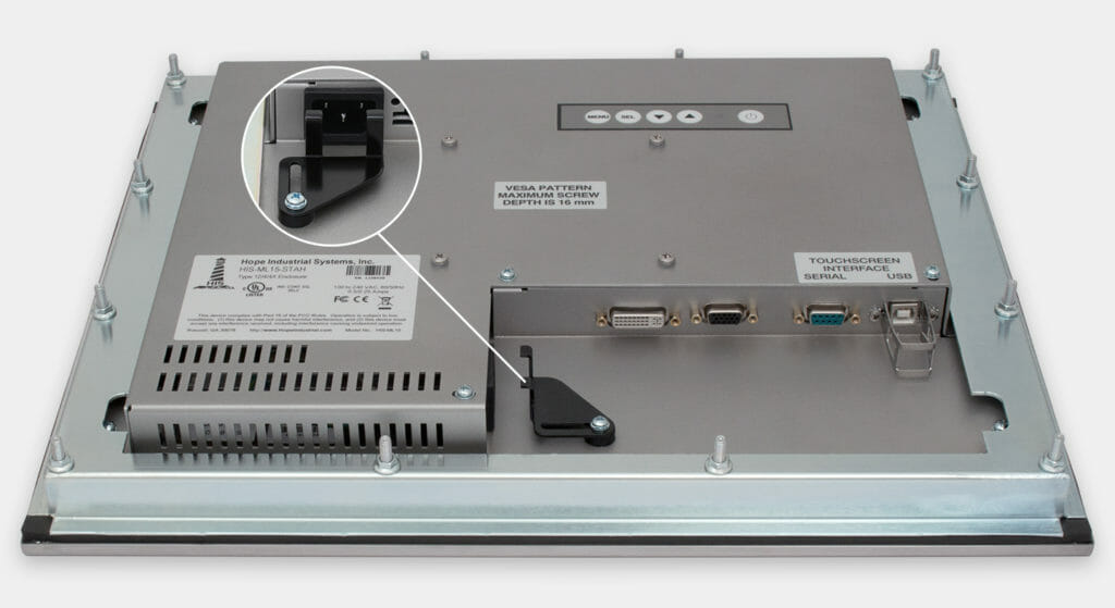 15" Panel Mount Monitor and Industrial Touch Screen Hope Industrial Systems