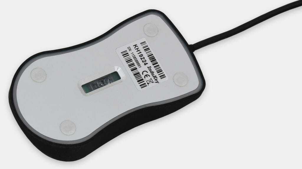 IP68 Sealed Industrial Optical Mouse, underside