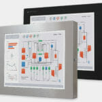 19" Universal Mount Industrial Monitors and IP65/IP66 Rugged Touch Screens, front view