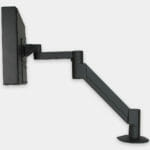 VESA Radial Arm Mount for Industrial Monitors, side view with monitor