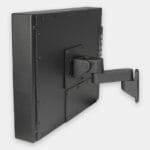 VESA Wall Mount Bracket for Industrial Monitors, side view with monitor mounted