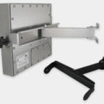 Heavy Industrial Wall Arm Mount Options for Universal Mount Monitors, Single Extension Arms