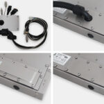Cable Exit Plate Options for Industrial Universal Mount Monitors and Touch Screens
