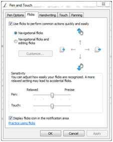 Microsoft Flicks Control Panel